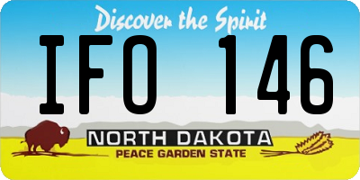 ND license plate IFO146