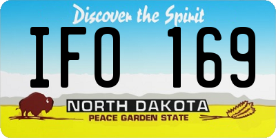ND license plate IFO169