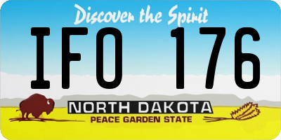 ND license plate IFO176