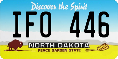 ND license plate IFO446