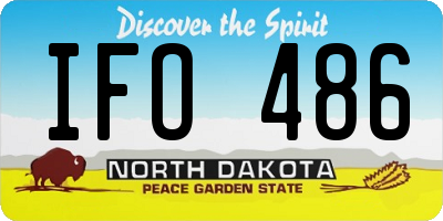 ND license plate IFO486
