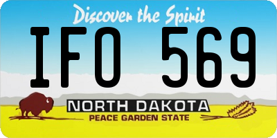 ND license plate IFO569