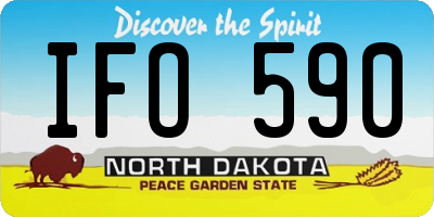 ND license plate IFO590