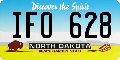 ND license plate IFO628