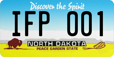 ND license plate IFP001