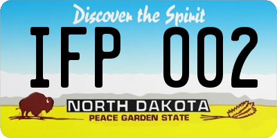 ND license plate IFP002