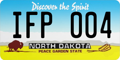 ND license plate IFP004