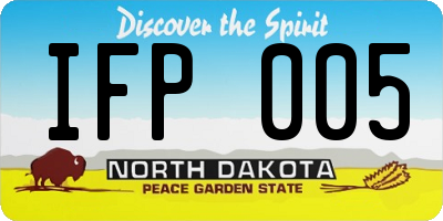 ND license plate IFP005
