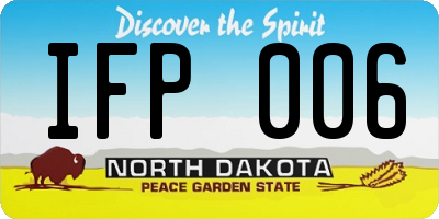 ND license plate IFP006