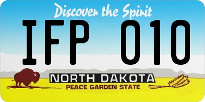 ND license plate IFP010
