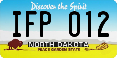 ND license plate IFP012