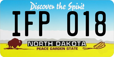 ND license plate IFP018