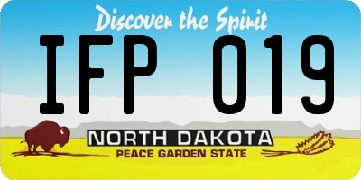 ND license plate IFP019
