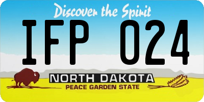 ND license plate IFP024