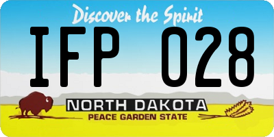 ND license plate IFP028