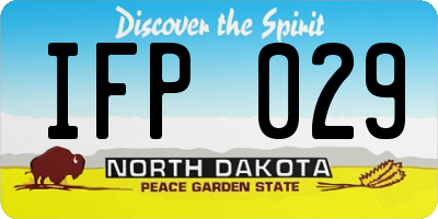 ND license plate IFP029