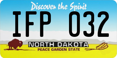 ND license plate IFP032