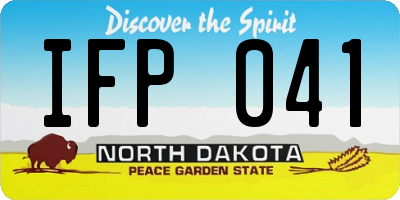ND license plate IFP041