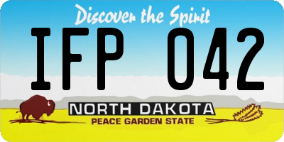 ND license plate IFP042