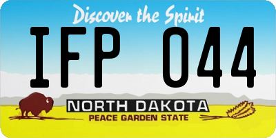 ND license plate IFP044