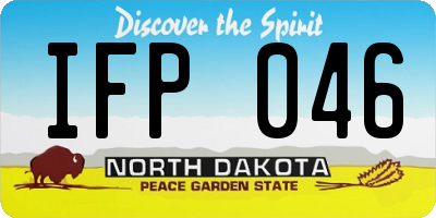 ND license plate IFP046