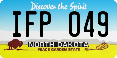 ND license plate IFP049