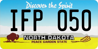 ND license plate IFP050