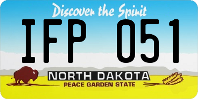 ND license plate IFP051