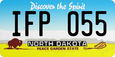 ND license plate IFP055