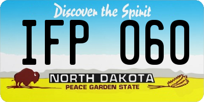 ND license plate IFP060
