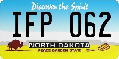 ND license plate IFP062