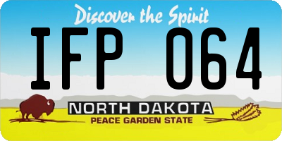 ND license plate IFP064