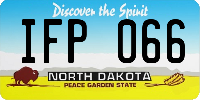 ND license plate IFP066