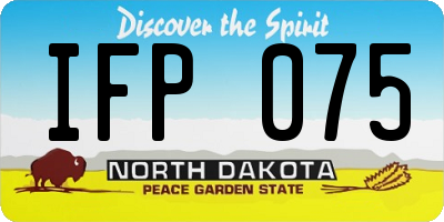 ND license plate IFP075