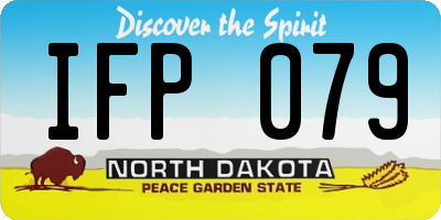 ND license plate IFP079