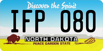 ND license plate IFP080