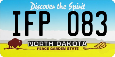 ND license plate IFP083