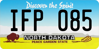 ND license plate IFP085