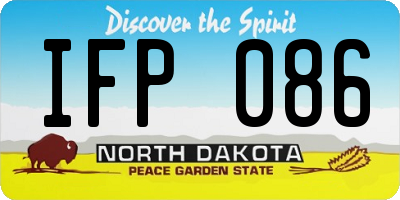 ND license plate IFP086