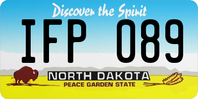 ND license plate IFP089