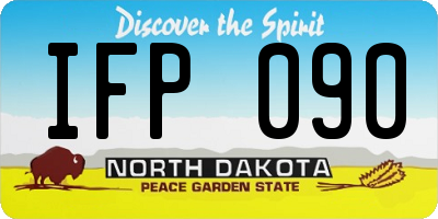 ND license plate IFP090