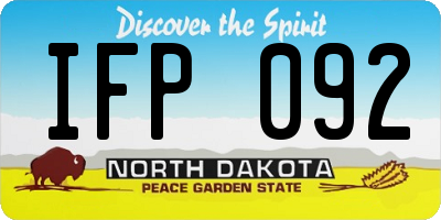 ND license plate IFP092