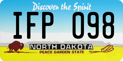 ND license plate IFP098