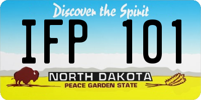 ND license plate IFP101