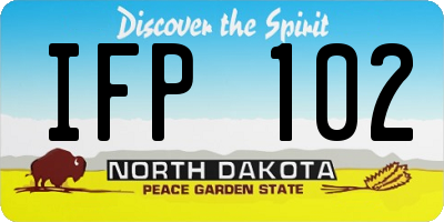 ND license plate IFP102
