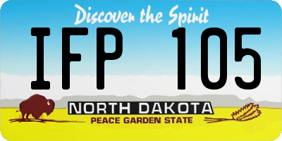 ND license plate IFP105