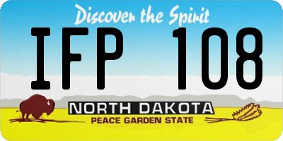 ND license plate IFP108