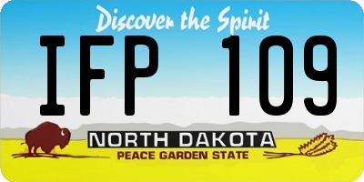 ND license plate IFP109