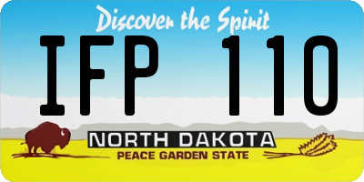 ND license plate IFP110