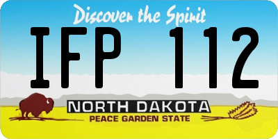 ND license plate IFP112